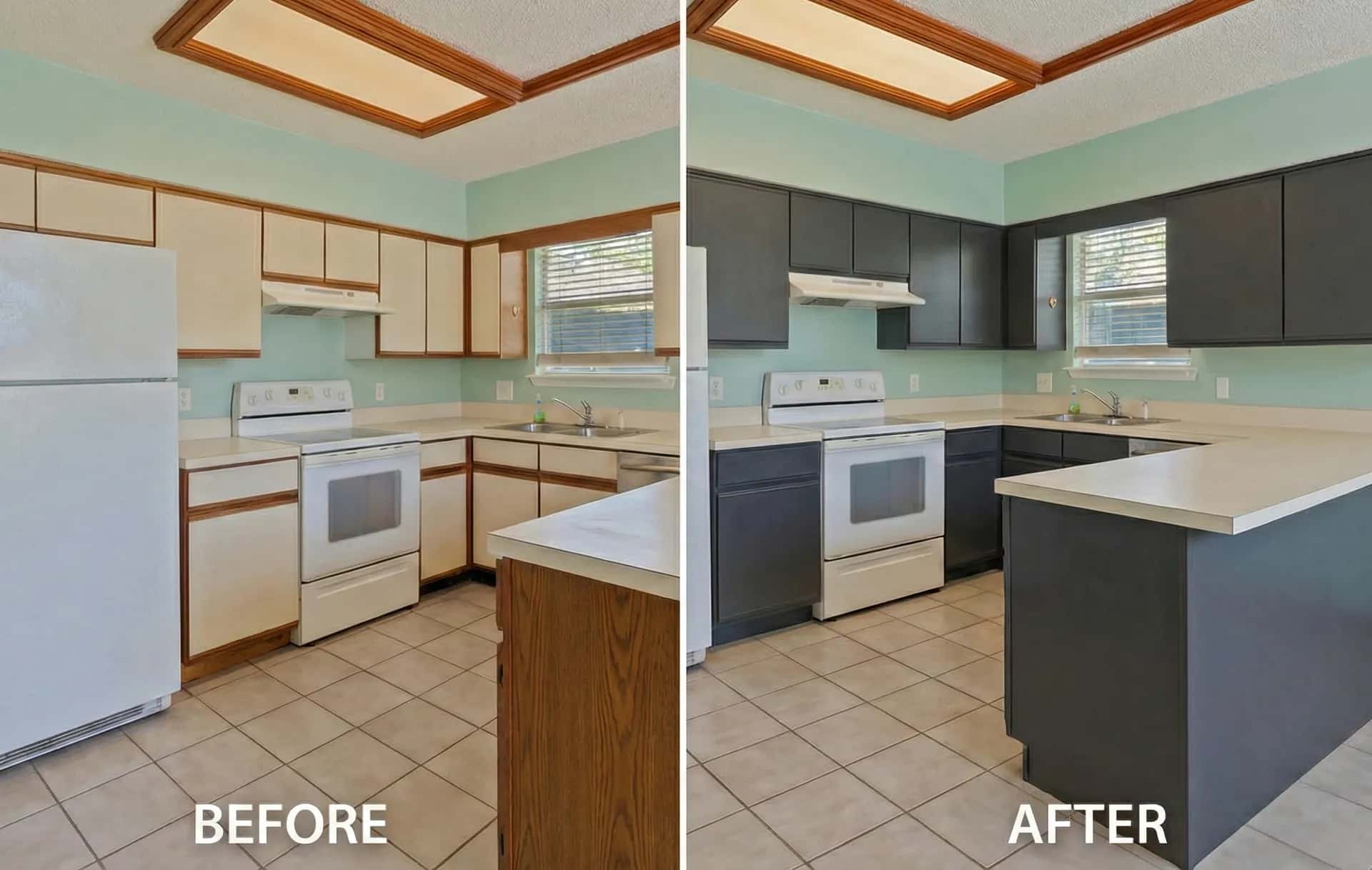 Modern White cabinet wrap - Etobicoke