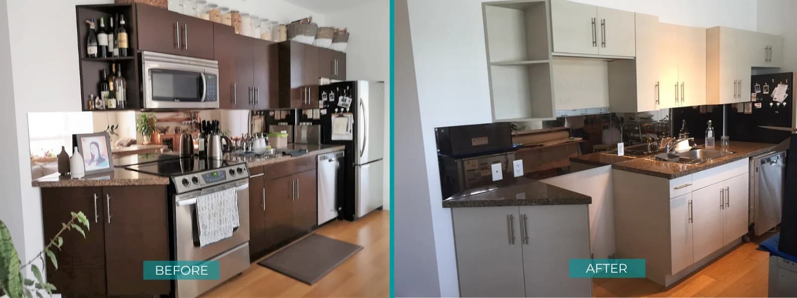 Matte Gray cabinet wrap - Scarborough