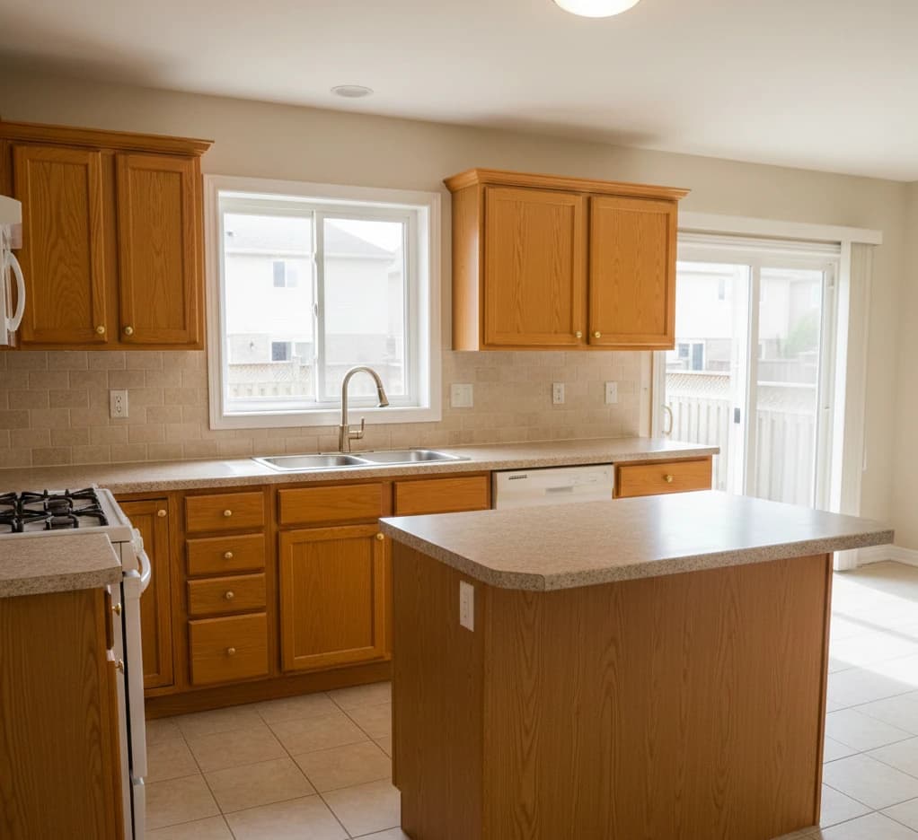 Before: Kitchen cabinets in Heart Lake
