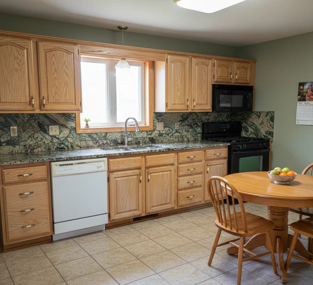 Before: Kitchen cabinets in Springdale