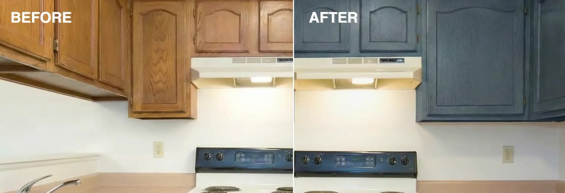 Slate Blue cabinet wrap - Richmond Hill