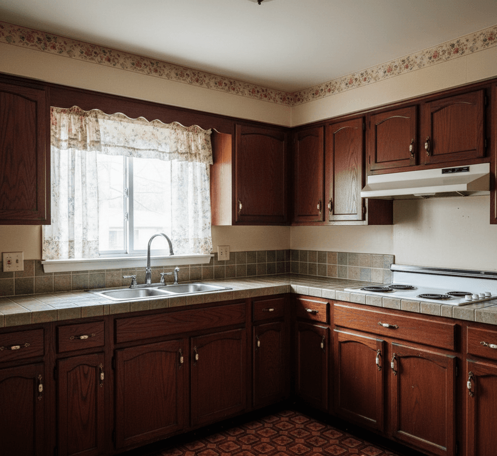 Before: Kitchen cabinets in Etobicoke