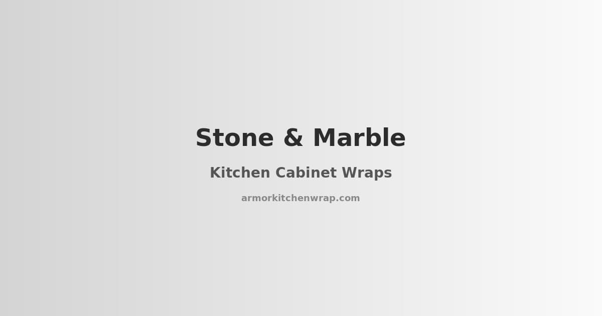 Stone & Marble Kitchen Cabinet Wraps: A Bold, Luxurious Finish for Toronto Kitchens