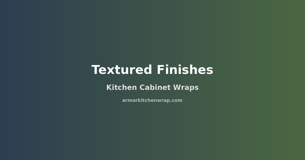 Textured Kitchen Cabinet Wraps: Leather, Linen, and Beyond