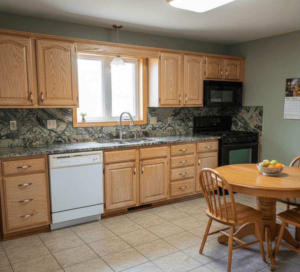 Before: Kitchen cabinets in Springdale