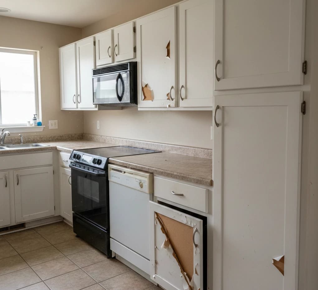 Before: Kitchen cabinets in Meadowvale
