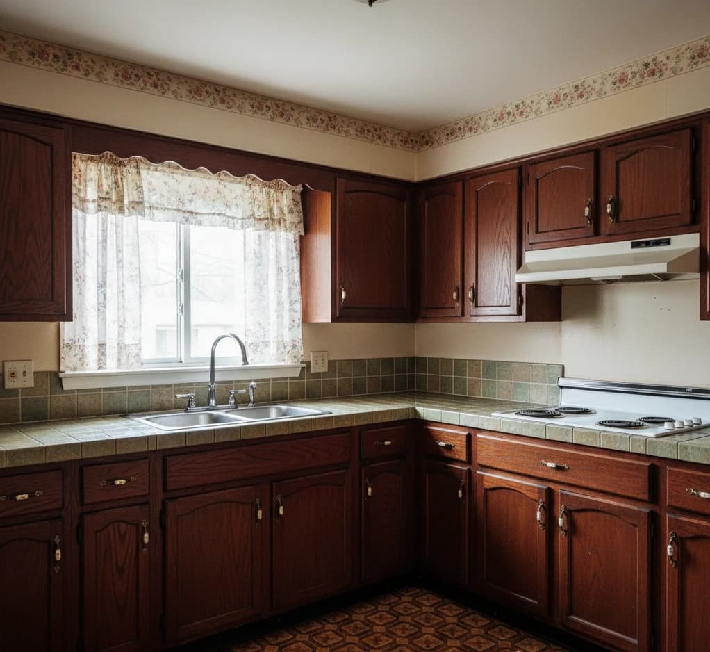 Before: Kitchen cabinets in Etobicoke