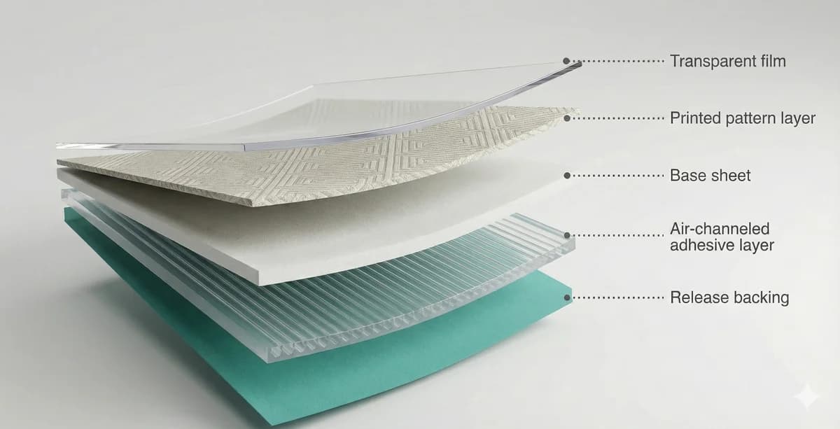 Vinyl wrap layer detail